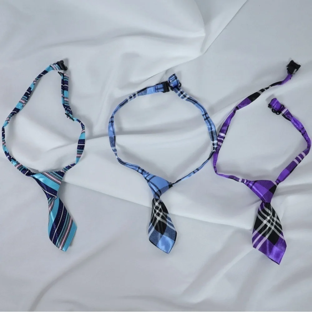 🅽🅴🆆 plaid/stripe adjustable dog tie cat pet ties dog cat clothing accessory